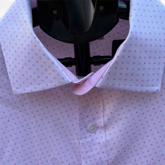 Southern Pines Pink Geometric Print Dress Shirt Men’s XXL 100% Cotton - Picture 4 of 8